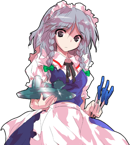 Sakuya Izayoi artwork from Scarlet Weather Rhapsody